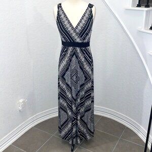 Apt. 9 maxi dress in black & white with geometric design. SP